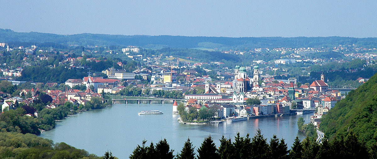 Dreiflüssestadt Passau in Bayern