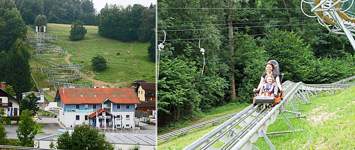Sommerrodelbahn in Grafenau Bayern